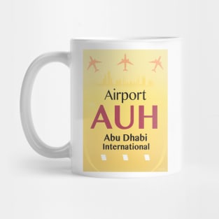 AUH Abu Dhabi airport Mug